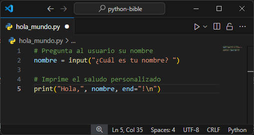 hola_mundo.py con input() y variable y comentarios